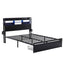 Bed Frame King with Charging Station Storage Organizer Drawers LED ZAC