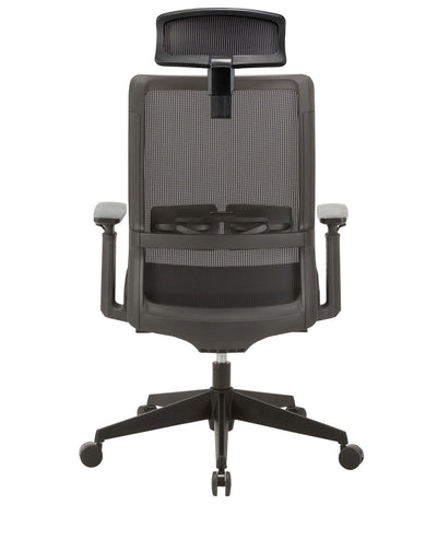 Mesh Ergonomic Office Chair with Headrest - Black