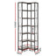 6 Tiers Bookshelf Corner Shelf Bookcase Display Shelves Oak