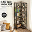 6 Tiers Bookshelf Corner Shelf Bookcase Display Shelves Oak