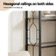6 Tiers Bookshelf Corner Shelf Bookcase Display Shelves Oak