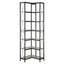 6 Tiers Bookshelf Corner Shelf Bookcase Display Shelves Oak