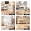 Artiss Foldable Computer Desk Mobile Study Table Workstation White 80cm