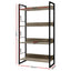 Bookshelf 4 Tiers - NOE Black and Oak