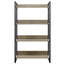 Bookshelf 4 Tiers - NOE Black and Oak
