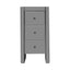 Artiss Bedside Table 3 Drawers Mirrored Glass - QUENN Grey