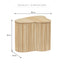 Edo Wave Storage Side Table Small