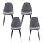 Artiss Dining Chairs Set of 4 Velvet Curved Slope Grey