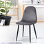 Artiss Dining Chairs Set of 4 Velvet Curved Slope Grey
