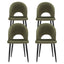 Artiss Dining Chairs Set of 4 Velvet Hollow Green