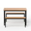 Artiss Dining Table and Chairs Set 3PCS Kitchen Metal Desk Bench Natural Oak