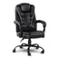 Artiss Massage Office Chair Executive Computer Gaming Chairs Black PU Leather