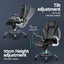 8 Point Massage Office Chair PU Leather Black