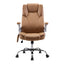 8 Point Massage Office Chair PU Leather Brown