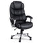 8 Point PU Leather Reclining Massage Chair - Black