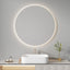 Aurora 80cm Round Backlit Mirror