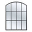 Marais 80cm Arch Top Iron Indoor Outdoor Mirror Black