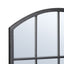 Marais 80cm Arch Top Iron Indoor Outdoor Mirror Black