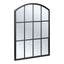 Marais 80cm Arch Top Iron Indoor Outdoor Mirror Black