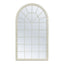 Dome 131cm Large Arch Iron Indoor Outdoor Mirror Antique White
