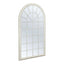Dome 131cm Large Arch Iron Indoor Outdoor Mirror Antique White