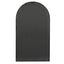 Abbey 105cm Arch Iron Indoor Outdoor Mirror Black