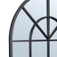 Grace 135cm Large Arch Iron Indoor Outdoor Mirror Black