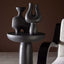 Moore Vase Low Charcoal