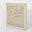LADRAR Bark Wall Art Square Ecru