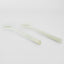 Halo Salad Server Set Swirl Resin White