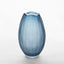 Artem Glass Vase Blue Carved M