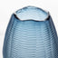 Artem Glass Vase Blue Carved M