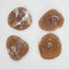 Halo Set of 4 Resin Coasters Latte
