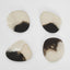 Halo Set of 4 Resin Coasters Black & White