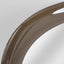Sable Round Mirror 103cm High Gloss Chocolate