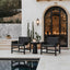 Pablo Side Table Round Black - Outdoor Undercover