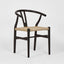 Arc Wishbone Dining Chair Black/Natural