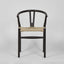Arc Wishbone Dining Chair Black/Natural