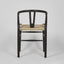 Arc Wishbone Dining Chair Black/Natural