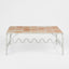 Wira Coffee Table Outdoor Iron White with tiled top
