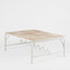Wira Coffee Table Outdoor Iron White with tiled top