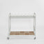 Wira Bar Cart Outdoor Iron White with tiled shelf