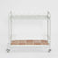 Wira Bar Cart Outdoor Iron White with tiled shelf