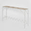 Wira Console Outdoor Iron White with tiled top