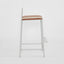 Wira Counter Stool Outdoor Terracotta/White Stripe Cushion