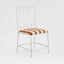 Wira Dining Chair Outdoor Terracotta/White Stripe Cushion