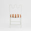 Wira Dining Chair Outdoor Terracotta/White Stripe Cushion