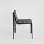 Grid Dining Chair Outdoor Black