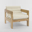 Ava Armchair Ivory Natural