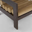 Ava Armchair Taupe & Dark Walnut